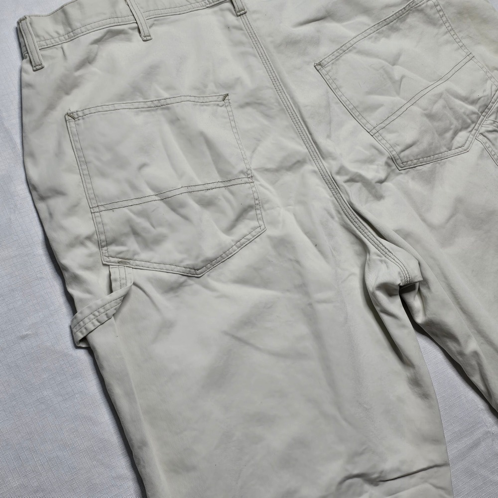 Polo Jeans Co Ralph Lauren Mens Carpenter Pants Beige Tan Utility Workwear 46x31 - Picture 10 of 12